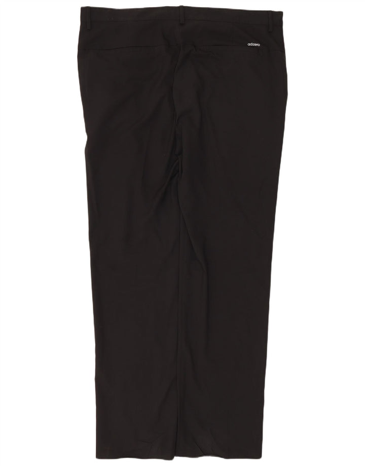 Pantaloni chino drepți ADIDAS Adizero pentru bărbați L38 L34 Poliester negru