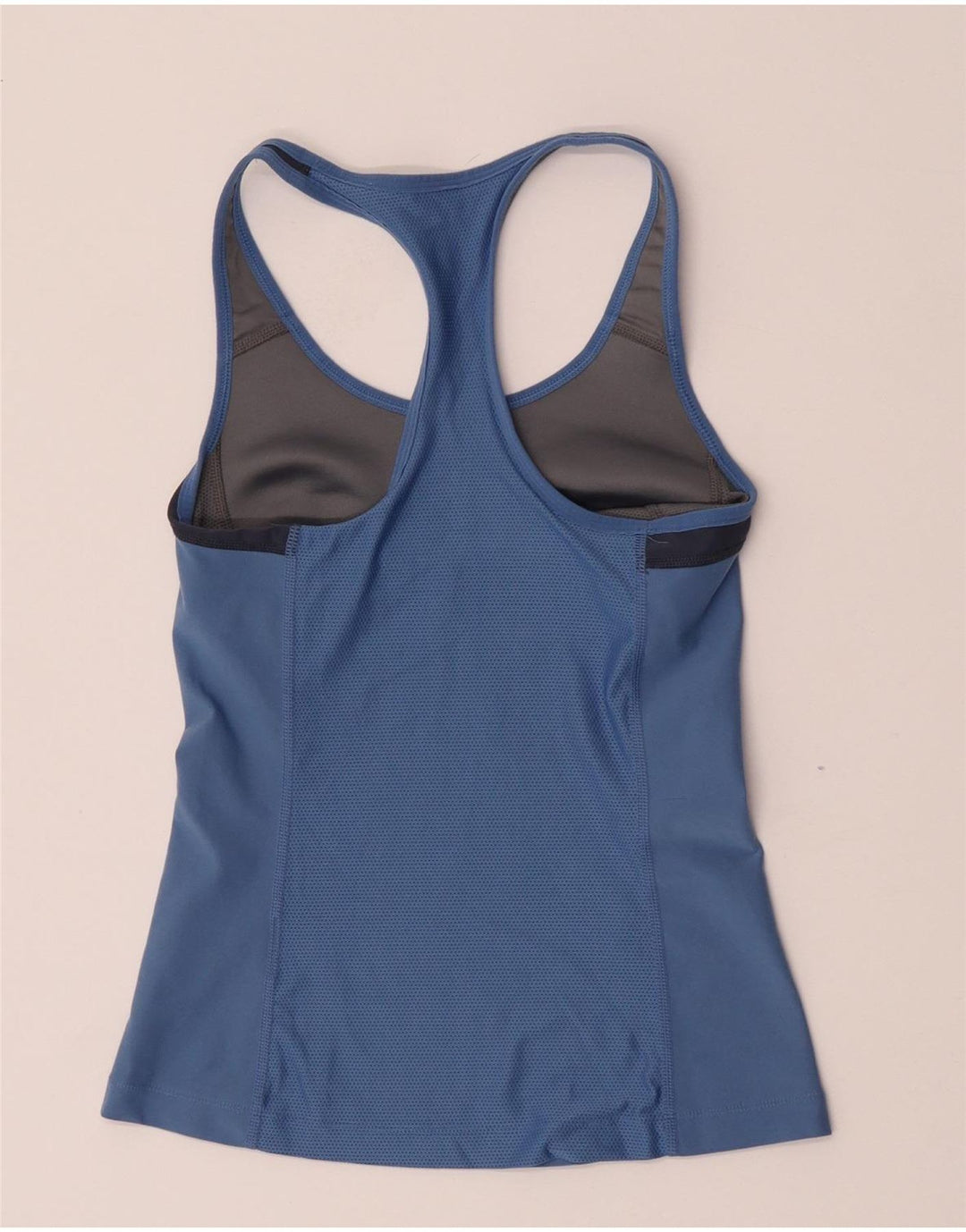 Top cu vestă grafică Nike pentru femei UK 8 Small Blue Colorblock Poliester