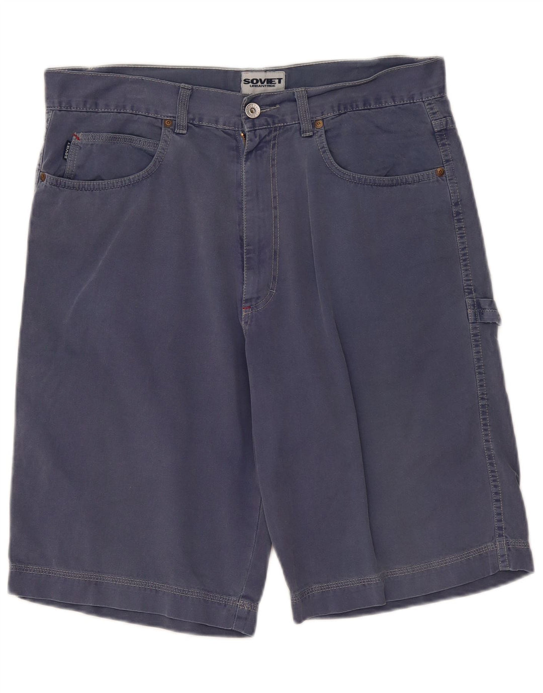 Pantaloni scurți cargo vintage pentru bărbați W34 mari bleumarin
