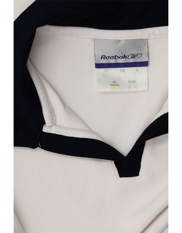 Tricou polo Reebok pentru bărbați XS, alb, bloc de culoare