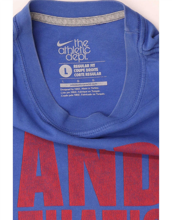 Tricou grafic pentru bărbați Nike Regular Fit Top mare albastru