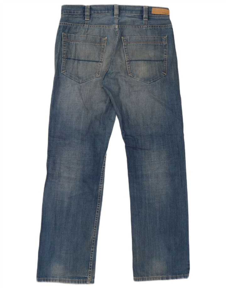 Blugi drepti pentru bărbați Marks & Spencer Autograph W32 L31 Bumbac albastru