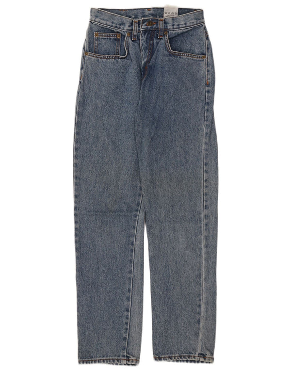 VINTAGE Girls Tapered Jeans 11-12 Years W24 L27 Blue Cotton