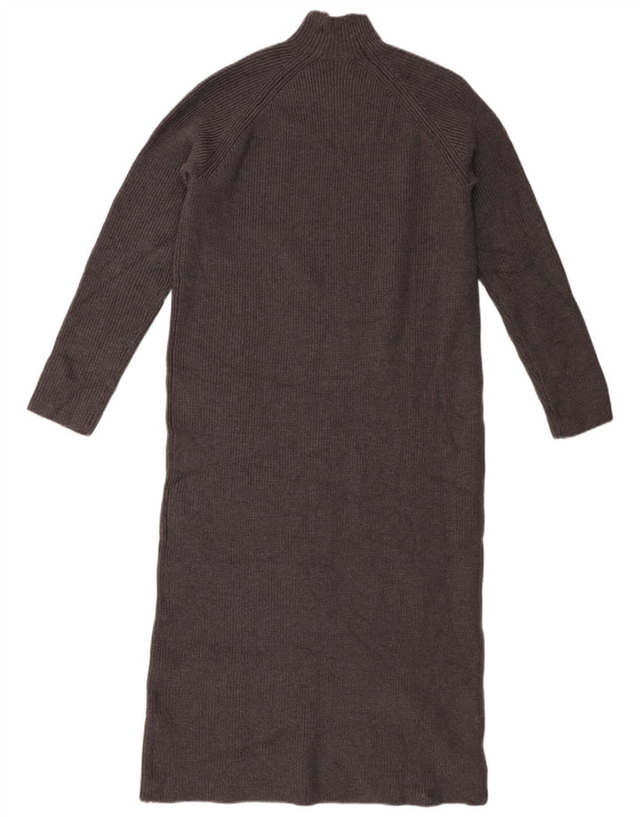 Rochie cu pulover pentru femei Zara UK 10 Small Gri Viscose