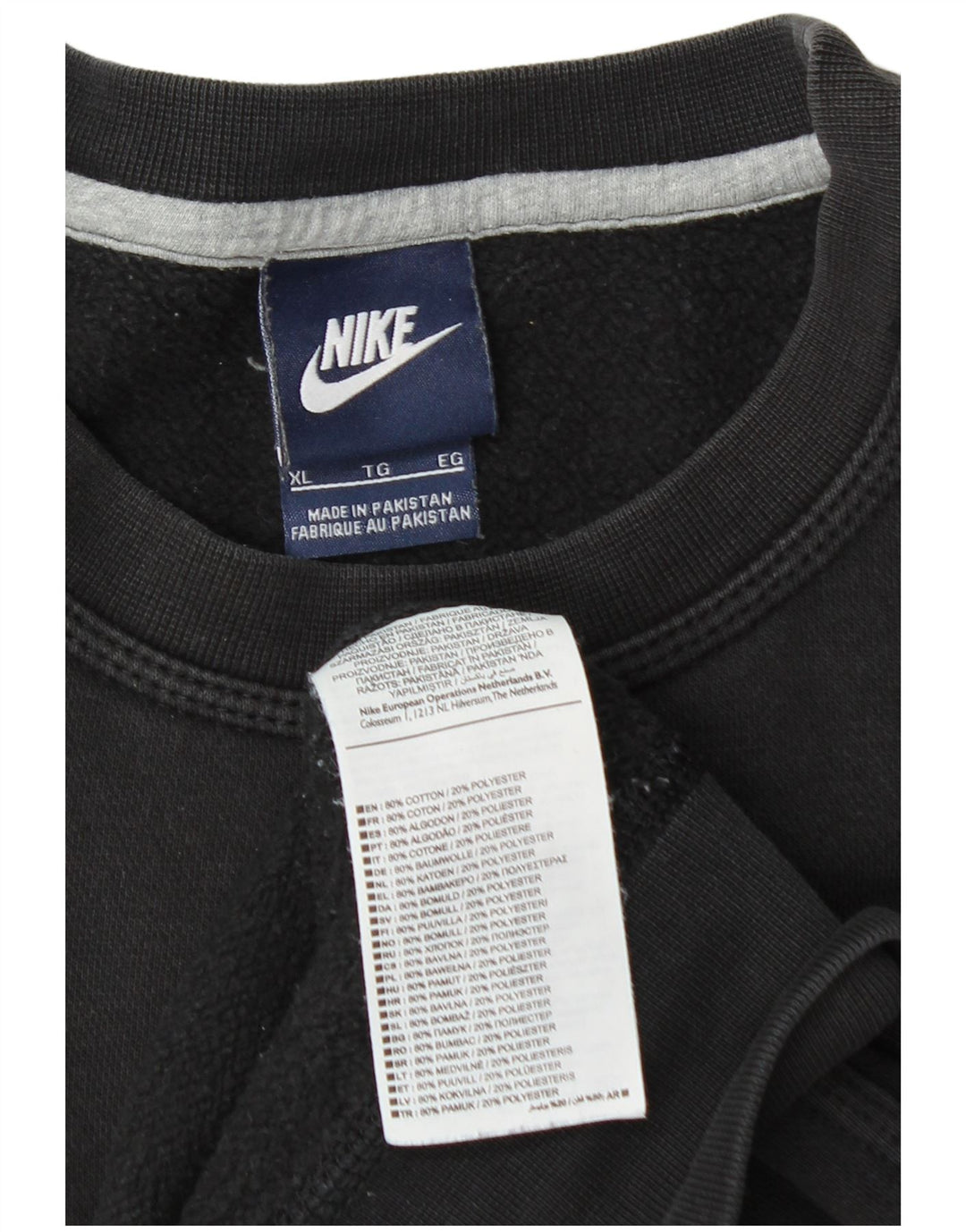 Pulover Nike pentru bărbați, XL, bumbac negru