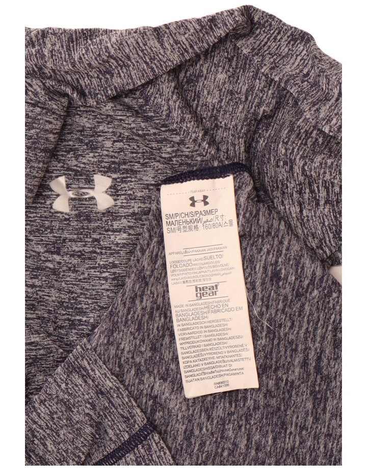 Top de trening UNDER ARMOUR pentru femei Heat Gear Pullover UK 10 Small Bleumarin