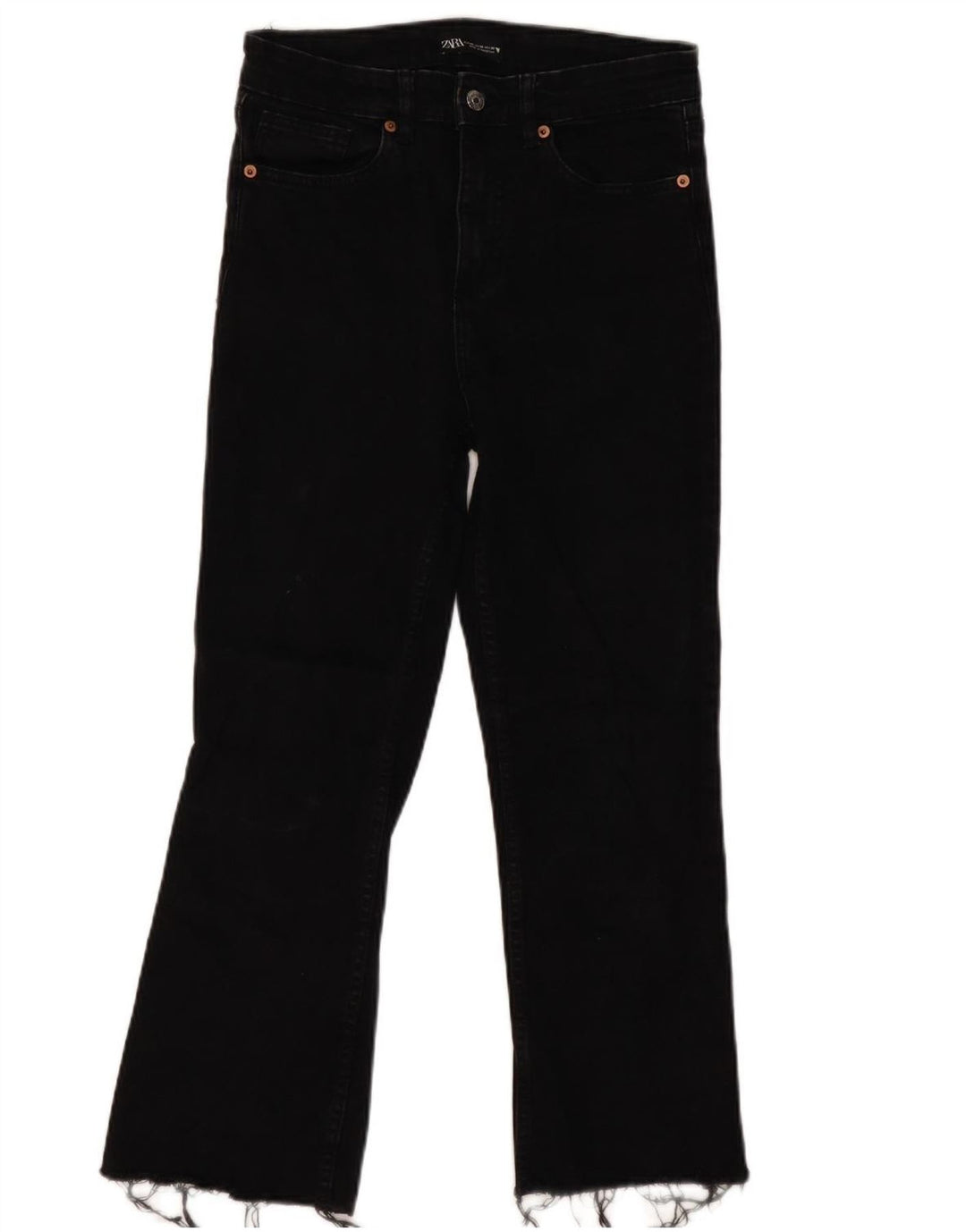 Blugi tăiați pentru femei Zara EU 40 Medium W30 L25 Bumbac negru