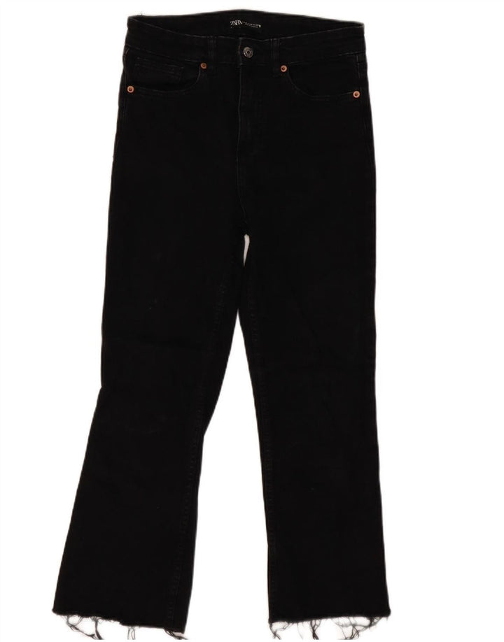 Blugi tăiați pentru femei Zara EU 40 Medium W30 L25 Bumbac negru