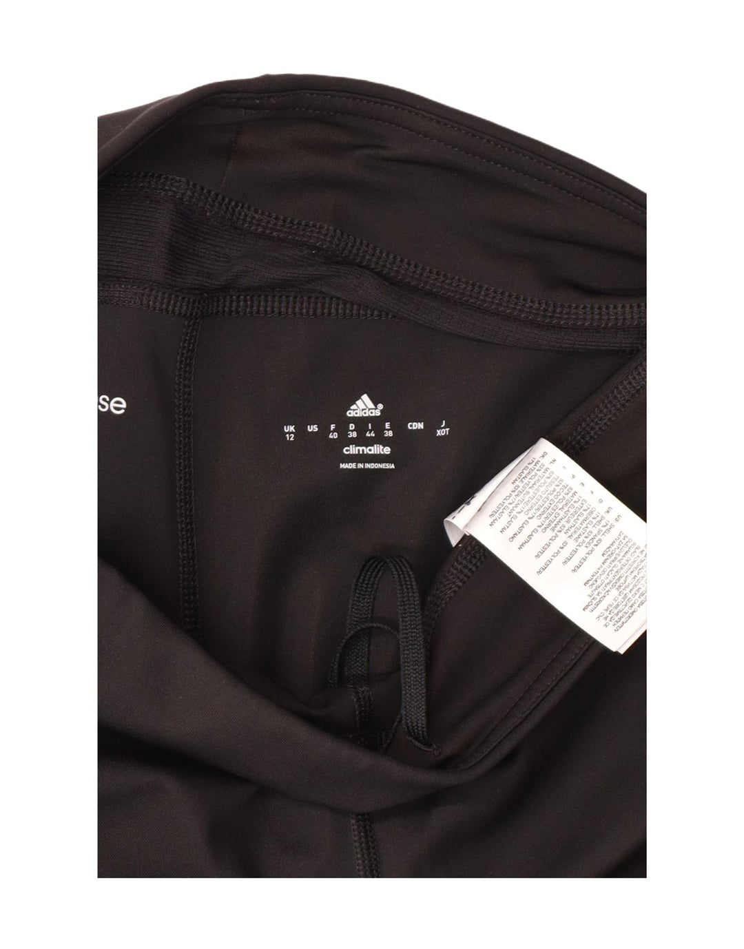 Leggings ADIDAS Climalite Capri pentru femei UK 12 Poliester mediu negru