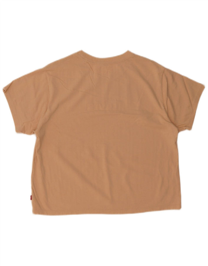 Tricou grafic supradimensionat pentru femei Levi's Top UK 10 Small Beige