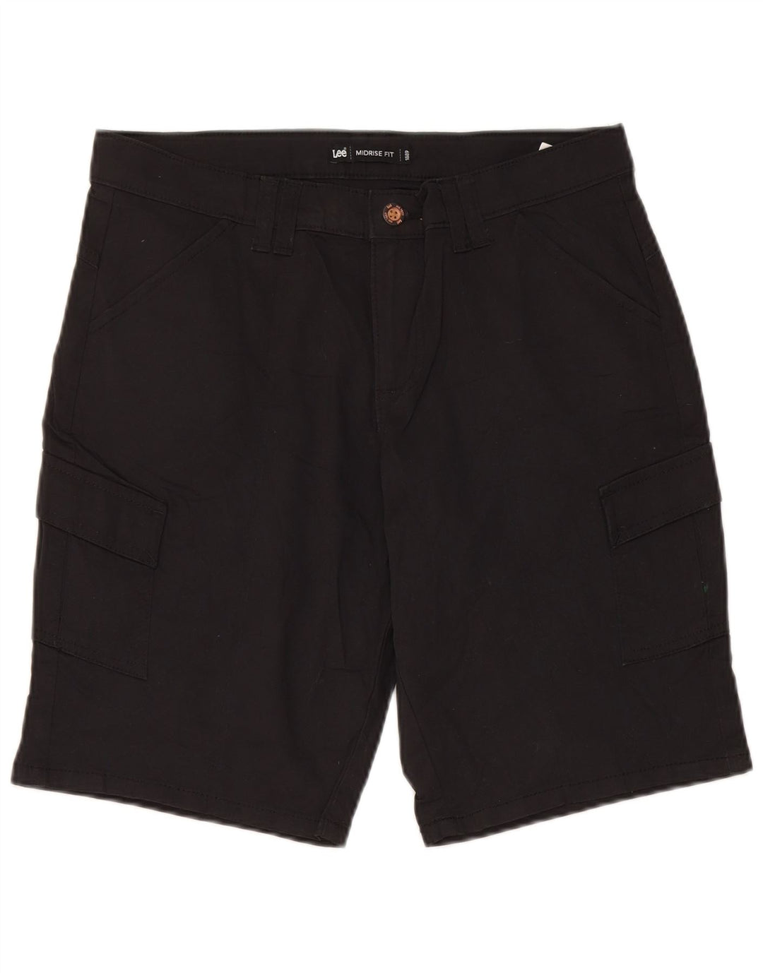 Pantaloni scurti cargo cu talie medie Lee pentru femei US 6 Medium W30 bumbac negru