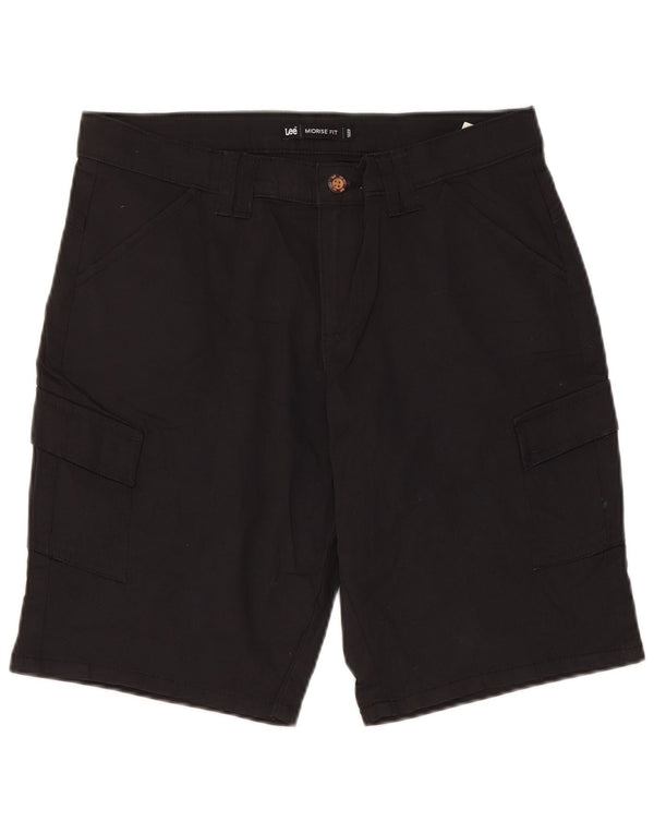 Pantaloni scurti cargo cu talie medie Lee pentru femei US 6 Medium W30 bumbac negru