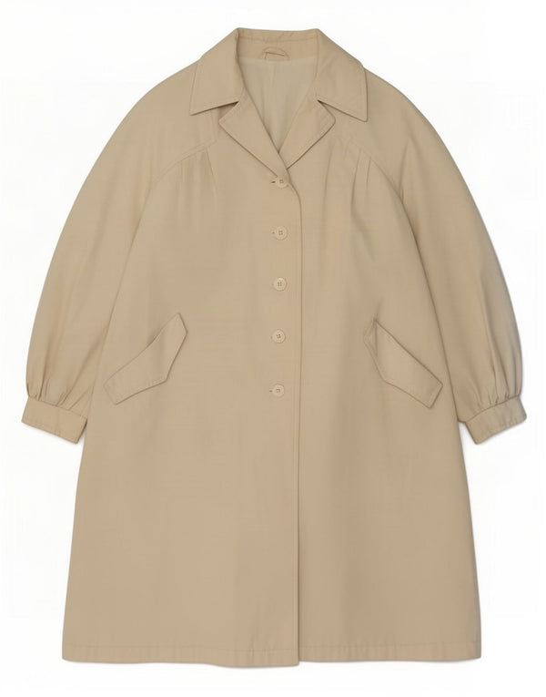 Pardesiu vintage pentru femei UK 14 Medium Off White