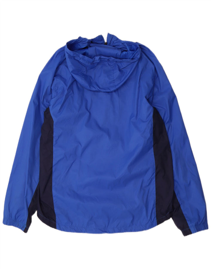 Jachetă de ploaie cu glugă pentru bărbați Nike UK 38, albastru mediu, nailon color bloc