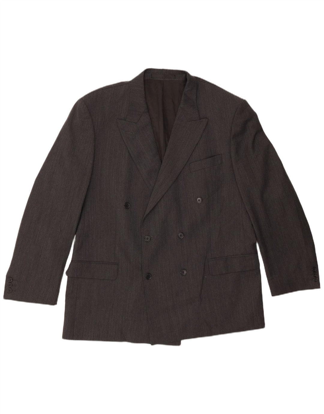 Jachetă pentru bărbați Marks & Spencer cu două piepturi, UK 46 3XL, poliester gri