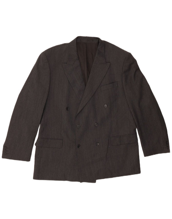 Jachetă pentru bărbați Marks & Spencer cu două piepturi, UK 46 3XL, poliester gri