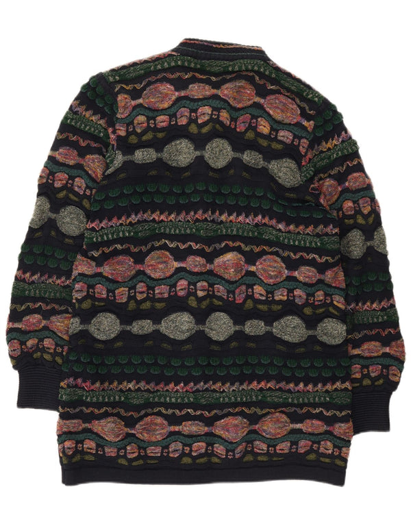 Pulover cardigan pentru femei Oskar Haug UK 14 Medium Multicolor Geometric