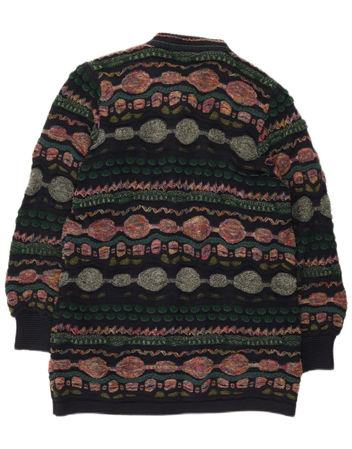 Pulover cardigan pentru femei Oskar Haug UK 14 Medium Multicolor Geometric