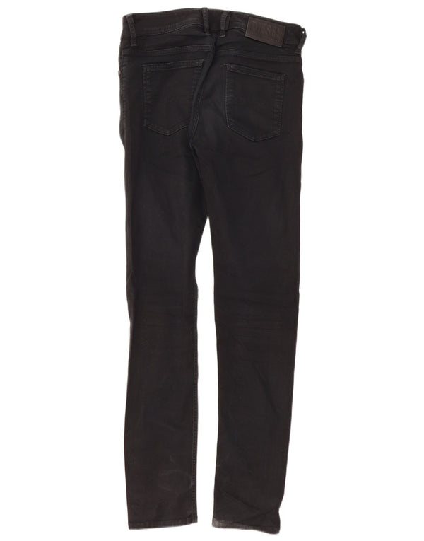 Diesel Womens Sleenker Slim Skinny Jeans W30 L32 Black Cotton
