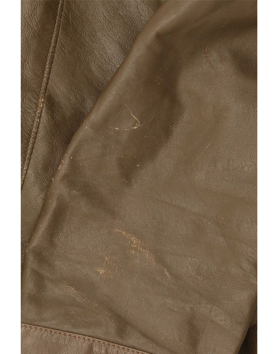 Jachetă de piele vintage pentru bărbați UK 38 Medium Khaki Piele