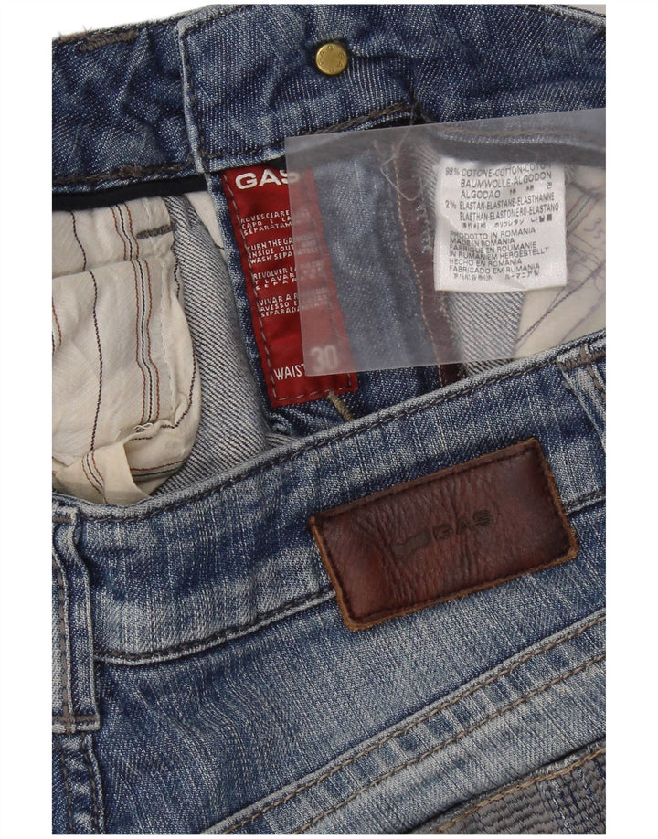 Blugi drepti pentru femei Gas W30 L31 Bumbac albastru