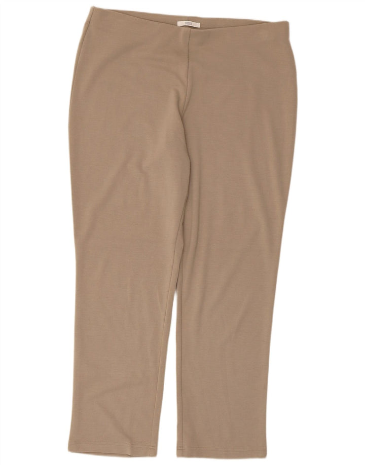 MARKS & SPENCER Pantaloni de trening pentru femei UK 18 XL poliester bej