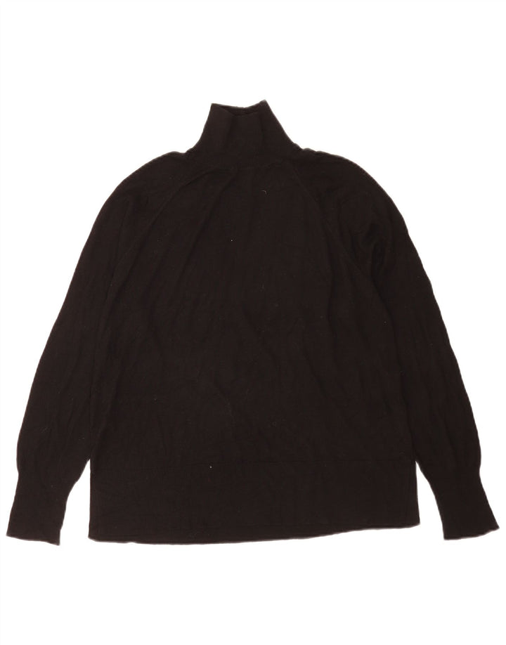 Pulover cu gât țestoasă supradimensionat pentru femei Zara UK 10 Mic Negru