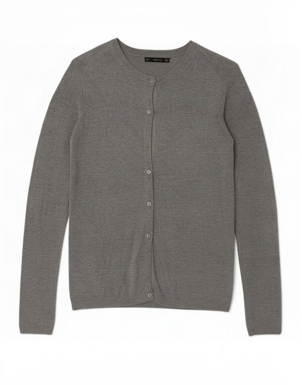Pulover cardigan pentru femei Zara UK 10 mic, gri, viscoză