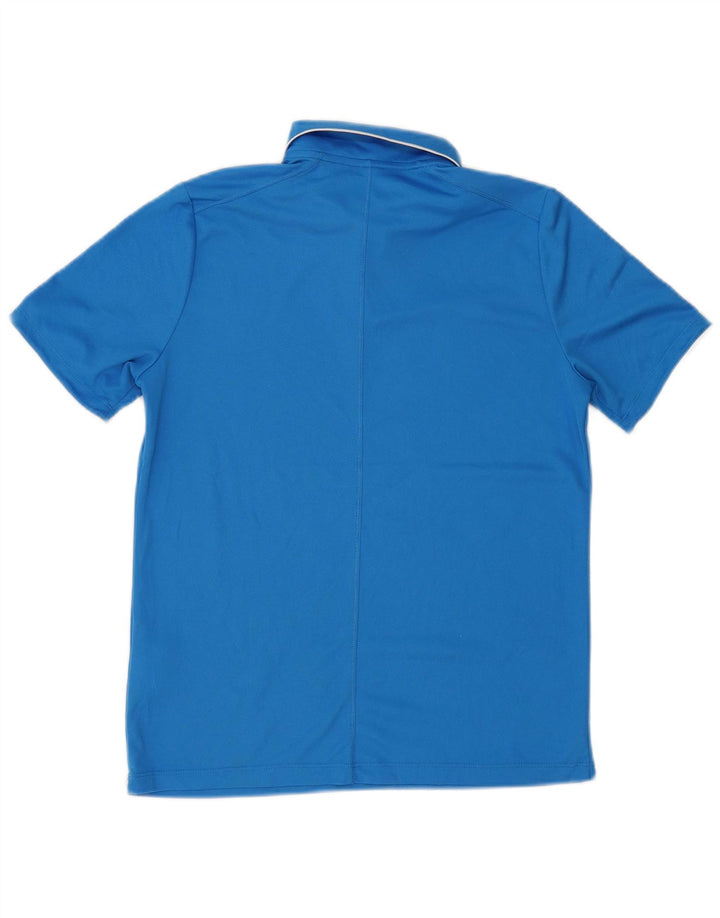NIKE Boys Dri Fit Polo Shirt 13-14 Years XL  Blue Polyester