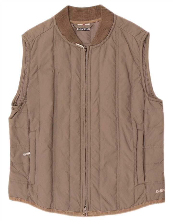Gilet căptușit pentru femei Murphy & Nye UK 10 Small Brown Poliamidă