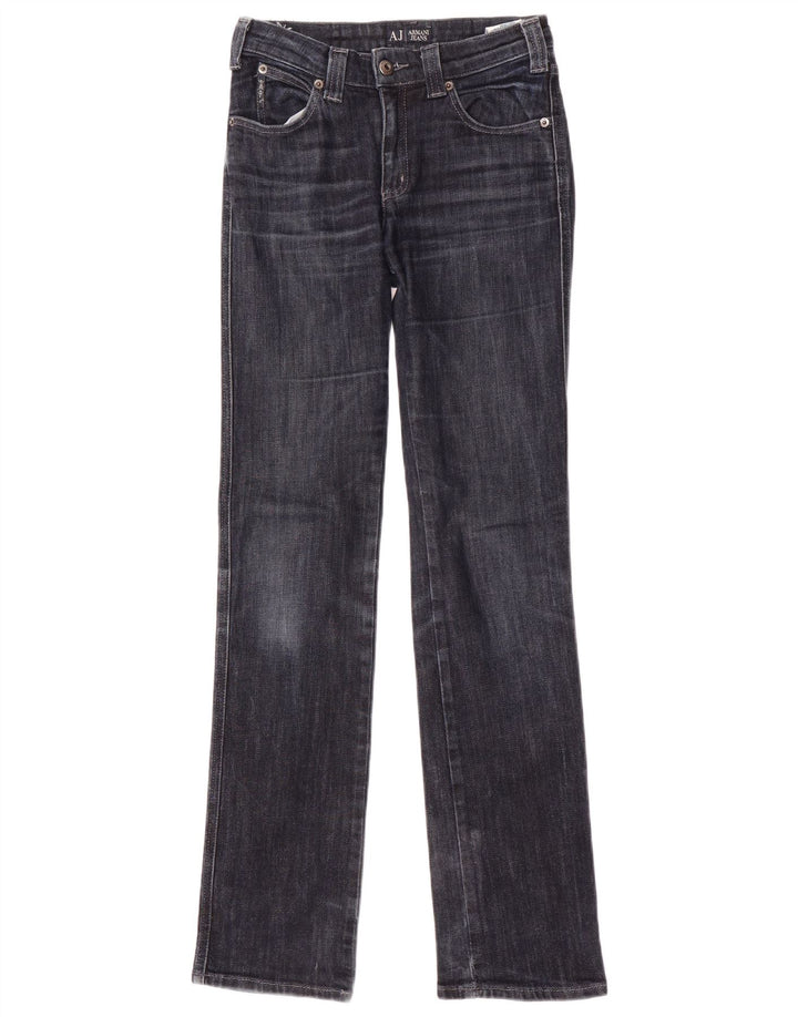 Blugi drepti pentru femei Armani W26 L32 Bumbac bleumarin