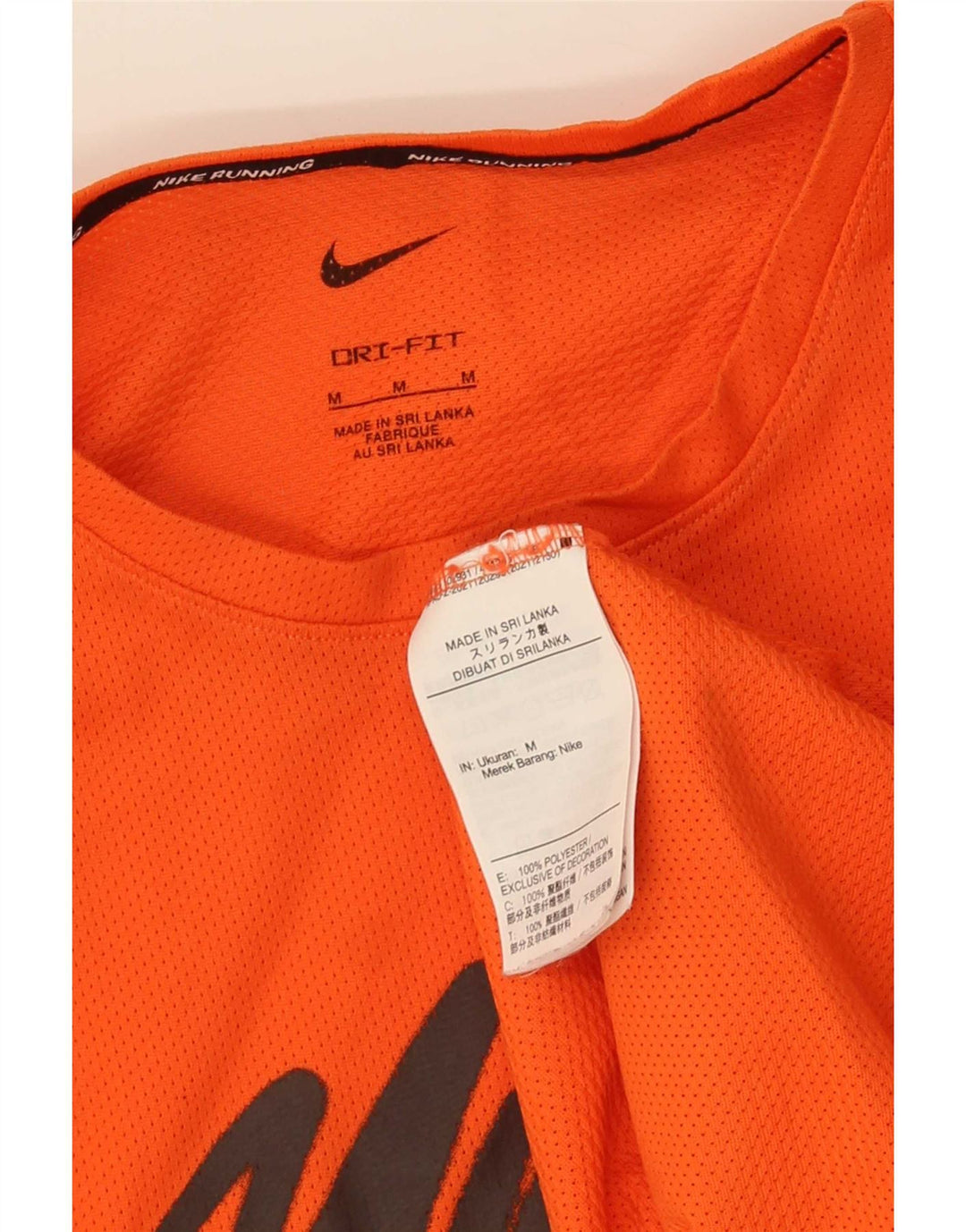 Tricou grafic Nike Dri Fit pentru bărbați Top poliester portocaliu mediu