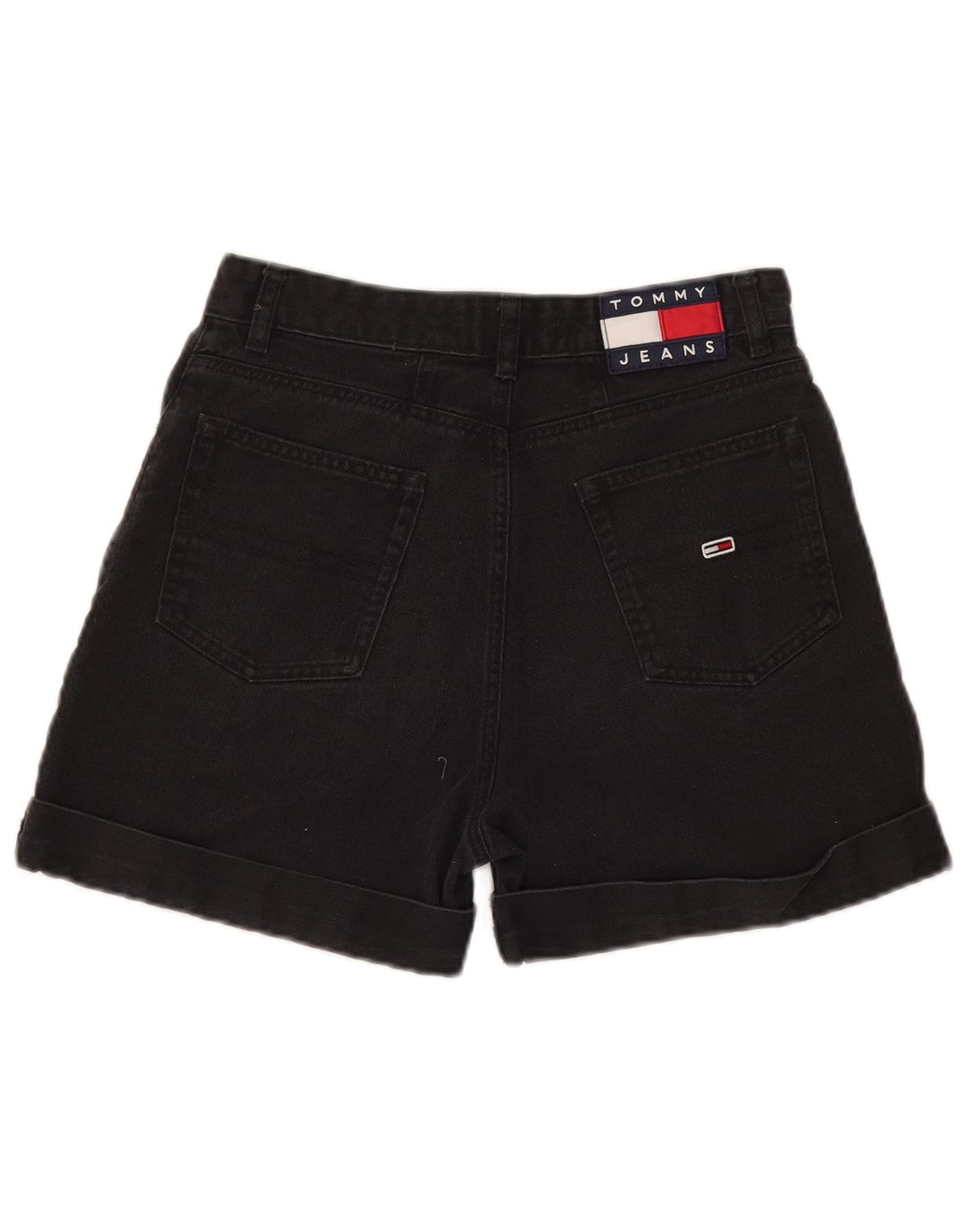 Pantaloni scurți din denim pentru femei Tommy Hilfiger W28 Medium Black