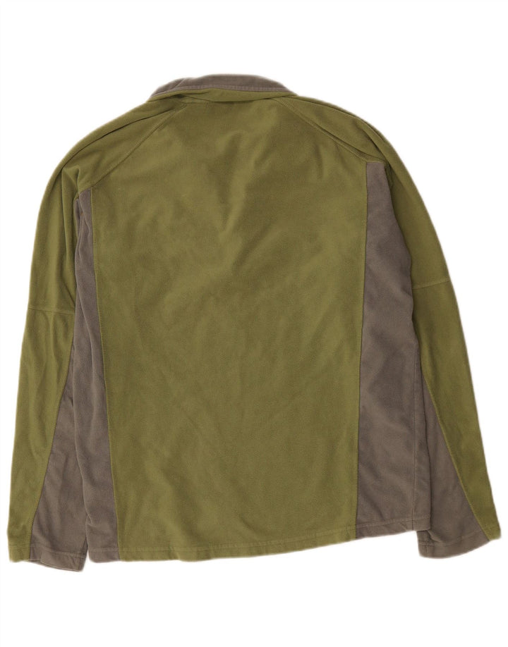 Jumper pentru bărbați Berghaus, cu fermoar și gât, din fleece, mediu kaki, poliester
