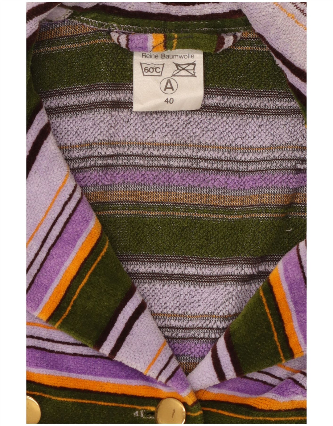 Jachetă pentru femei VINTAGE Terry Cloth Blazer EU 40 Medium Multicolor