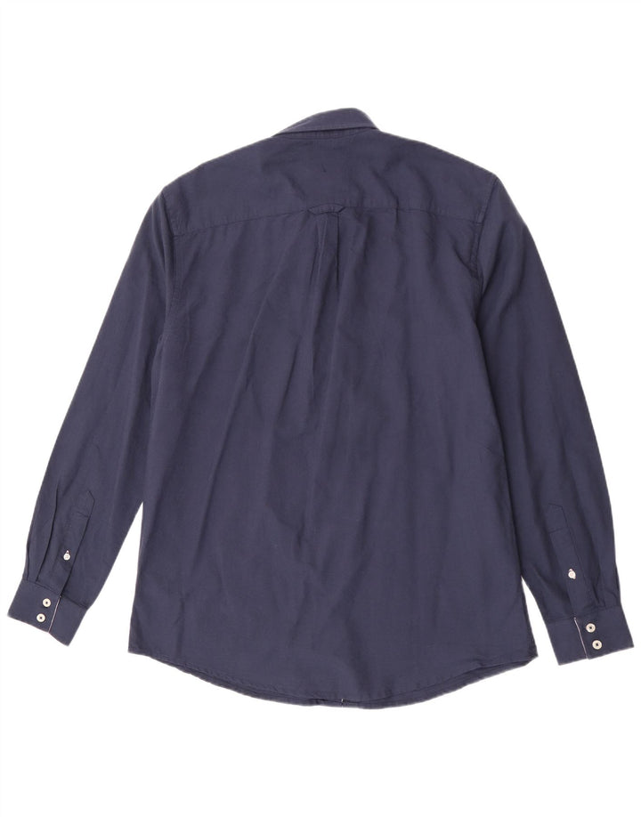 Crew Clothing Cămașă pentru bărbați, cu tăiere clasică, medie, bleumarin, bumbac