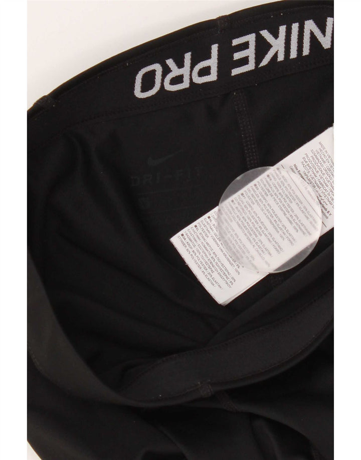 Leggings cu grafică Capri Nike pentru femei UK 8 Poliester negru mic