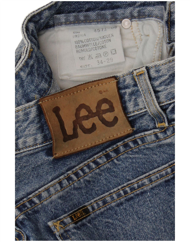 Blugi conici LEE pentru femei cu talie înaltă L34 L29 bumbac albastru