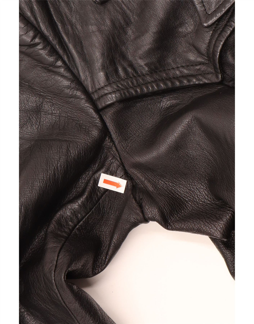 Palton de piele pentru femei VINTAGE UK 12 Piele neagră medie