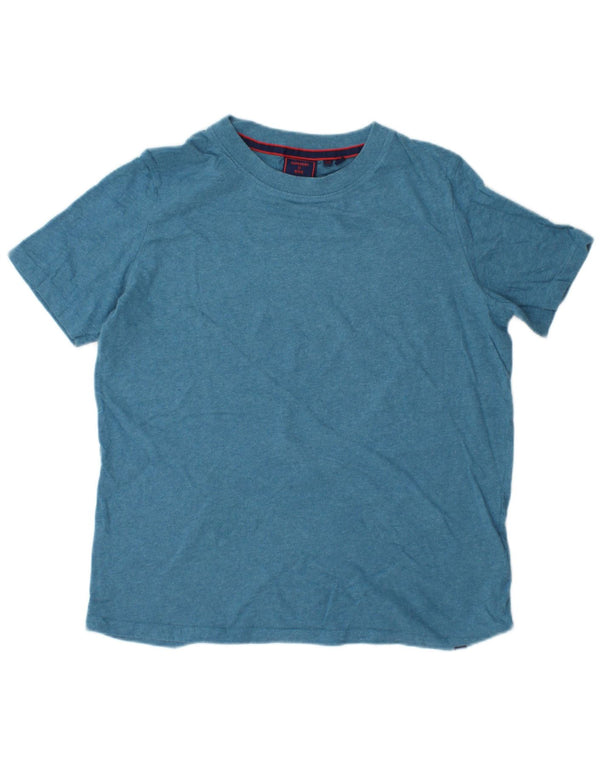SUPERDRY Tricou pentru femei Top UK 10 Small Blue Bumbac