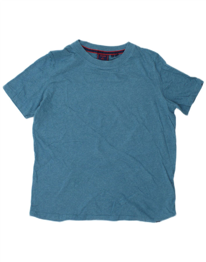 SUPERDRY Tricou pentru femei Top UK 10 Small Blue Bumbac