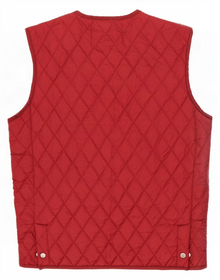 Sinclair Gilet matlasat pentru bărbați UK 38 Medium Burgundy Nylon