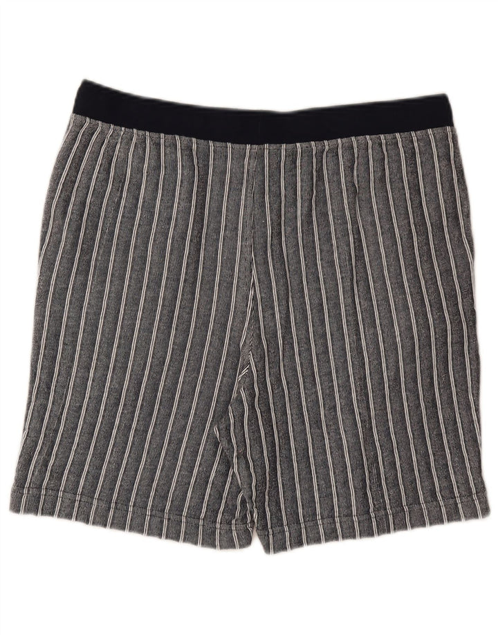 Marks & Spencer Pantaloni scurți casual pentru bărbați, mari, bleumarin, bumbac cu dungi