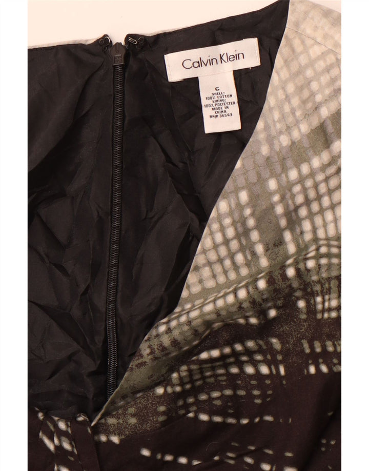 Rochie teacă fără mâneci pentru femei CALVIN KLEIN US 6 Medium Gri Colorblock