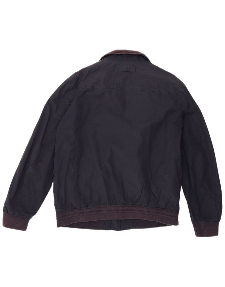 Gant Bomber Jacket pentru bărbați UK 40 mare din bumbac bleumarin