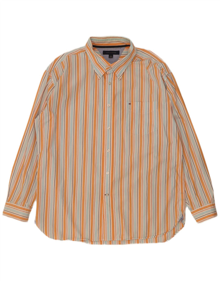 Cămașă pentru bărbați Tommy Hilfiger XL, bumbac cu dungi multicolore