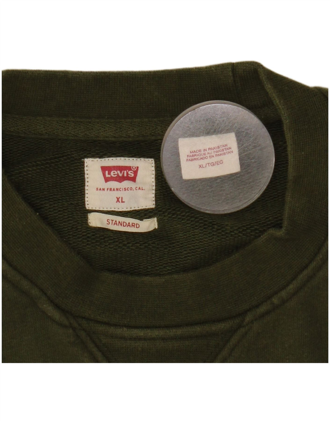 Pulover Levi's Standard pentru bărbați, XL, kaki