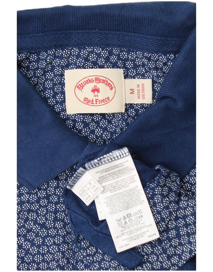 Tricou polo Brooks Brothers pentru bărbați, bumbac floral, albastru mediu