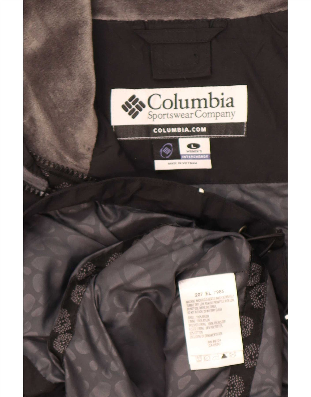 Jachetă de ploaie Columbia pentru femei UK 16, mare, negru, nailon