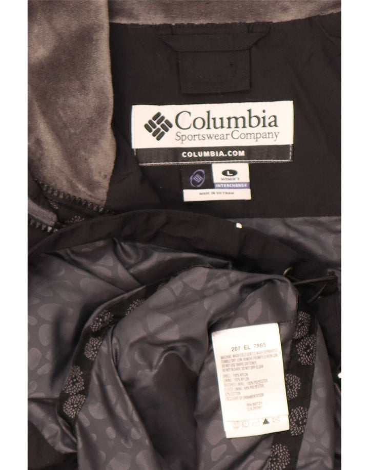 Jachetă de ploaie Columbia pentru femei UK 16, mare, negru, nailon